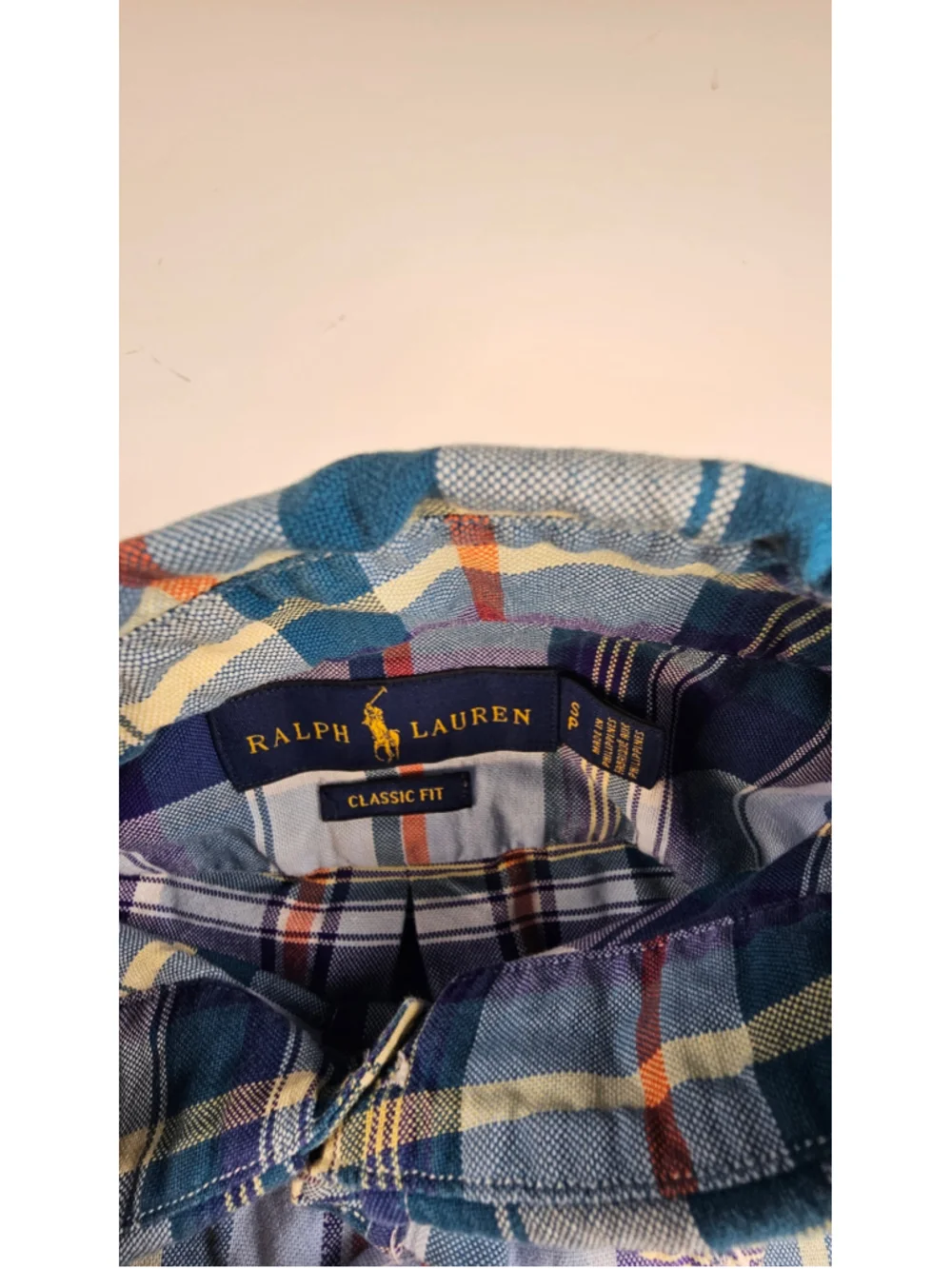 Polo Ralph Lauren Men's Small Classic Fit Plaid Button Down Shirt Multicolor